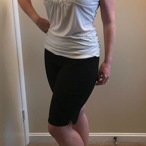 Black Bermuda shorts